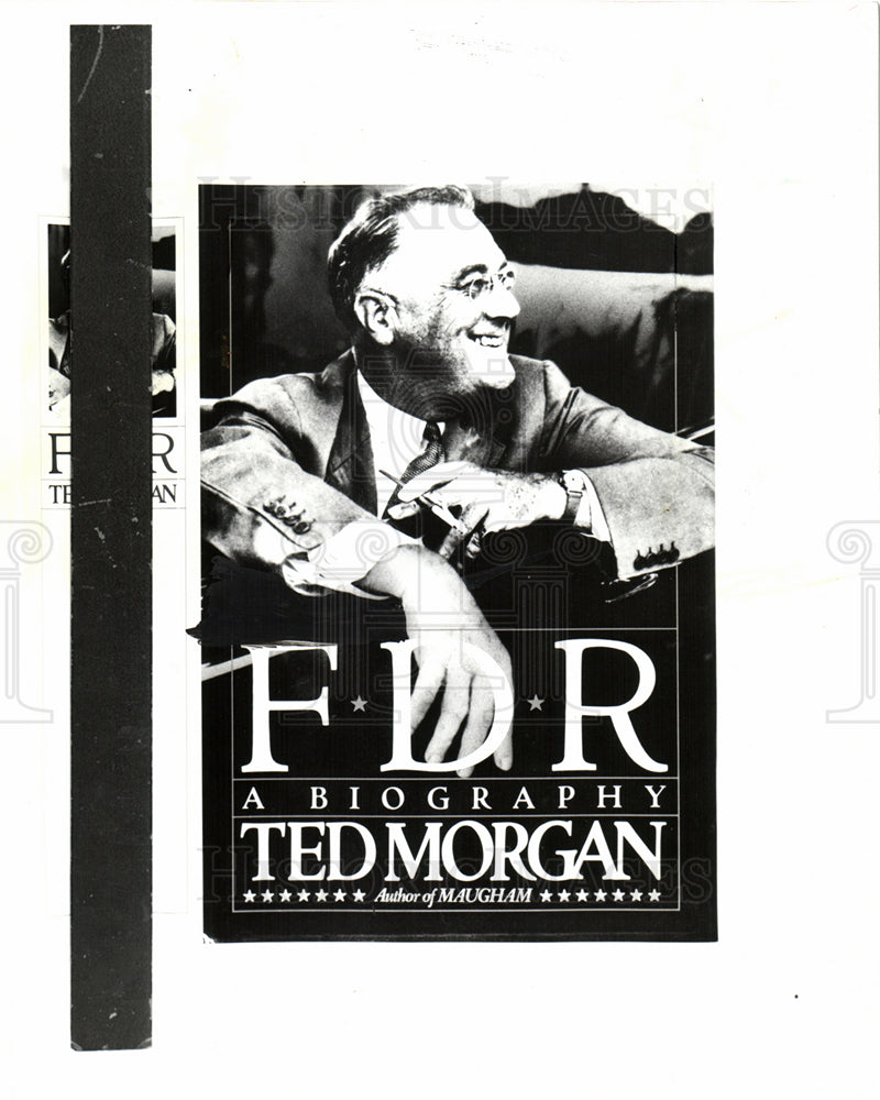 1986 Press Photo Ted Morgan French-American writer - Historic Images