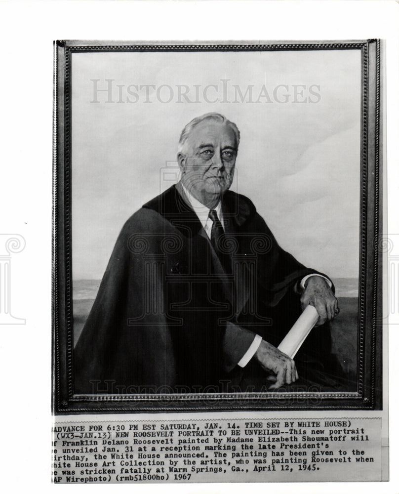 1967 Franklin Roosevelt portrait Shoumatoff-Historic Images