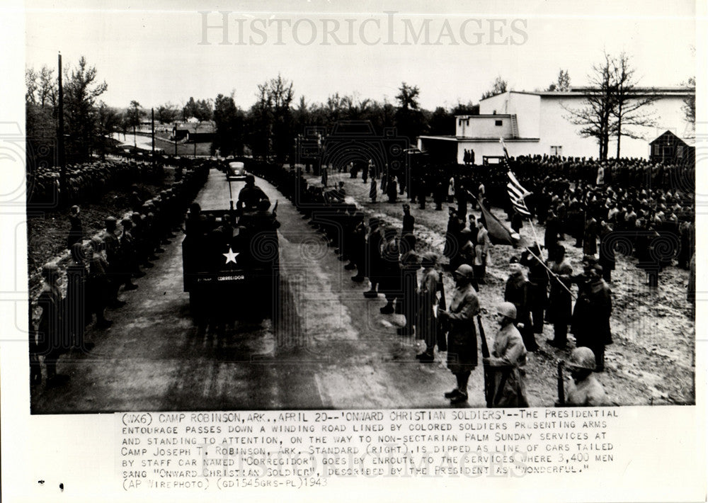 1943 ROADS, CAMP ROBINSON-Historic Images