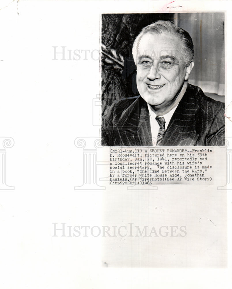 1966 Franklin D. Roosevelt US President-Historic Images