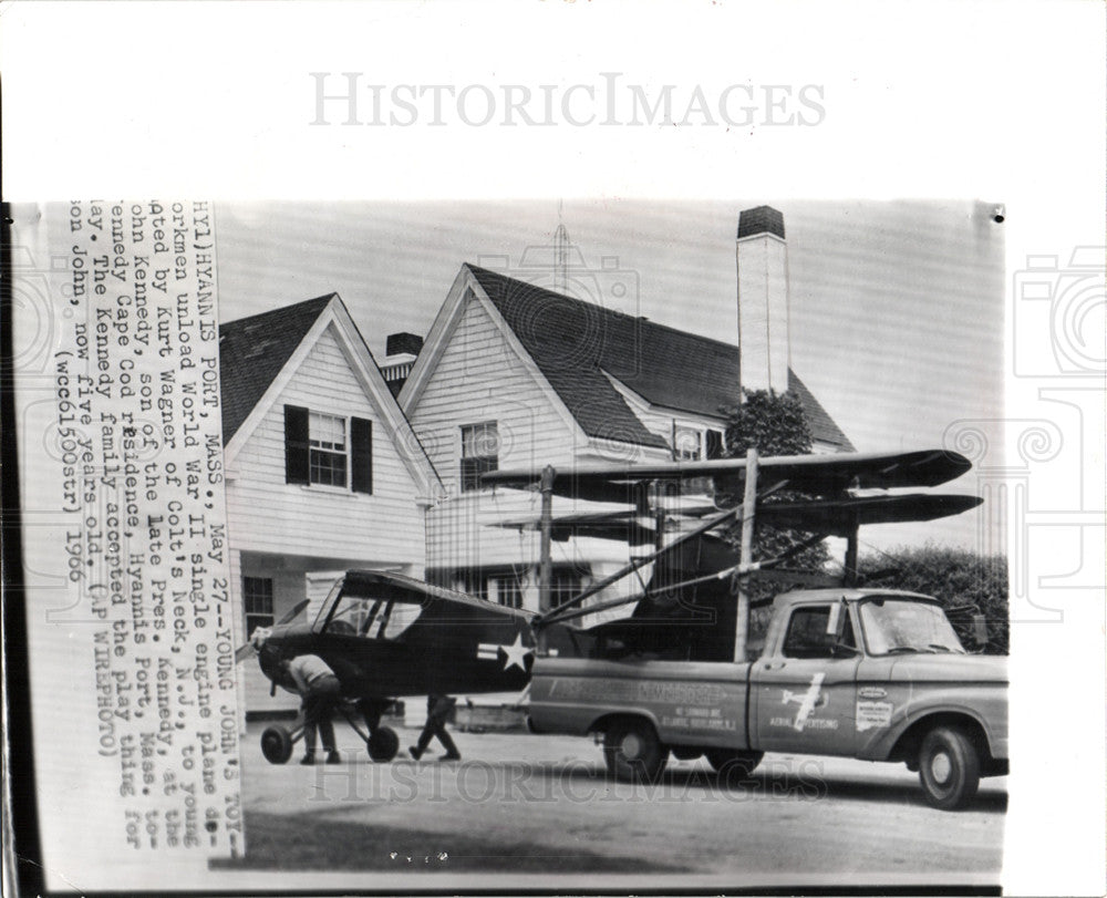 1966 Press Photo John F. Kennedy, Jr. son of President - Historic Images