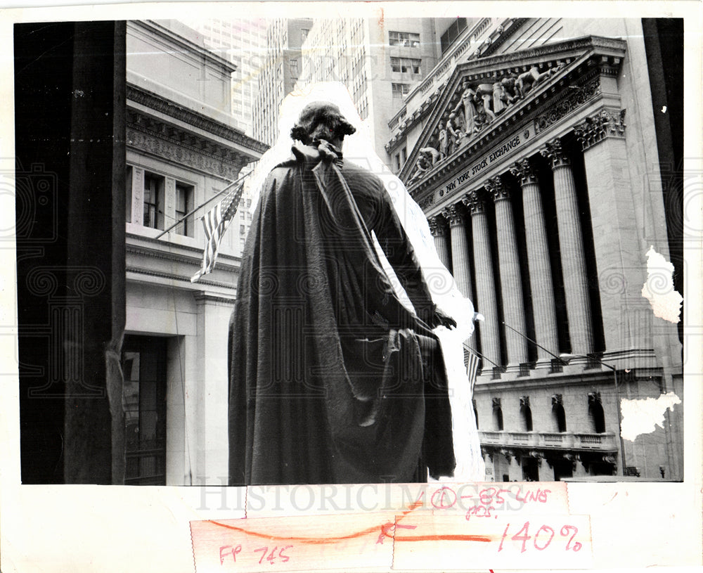 1973 Press Photo New York City financial district - Historic Images