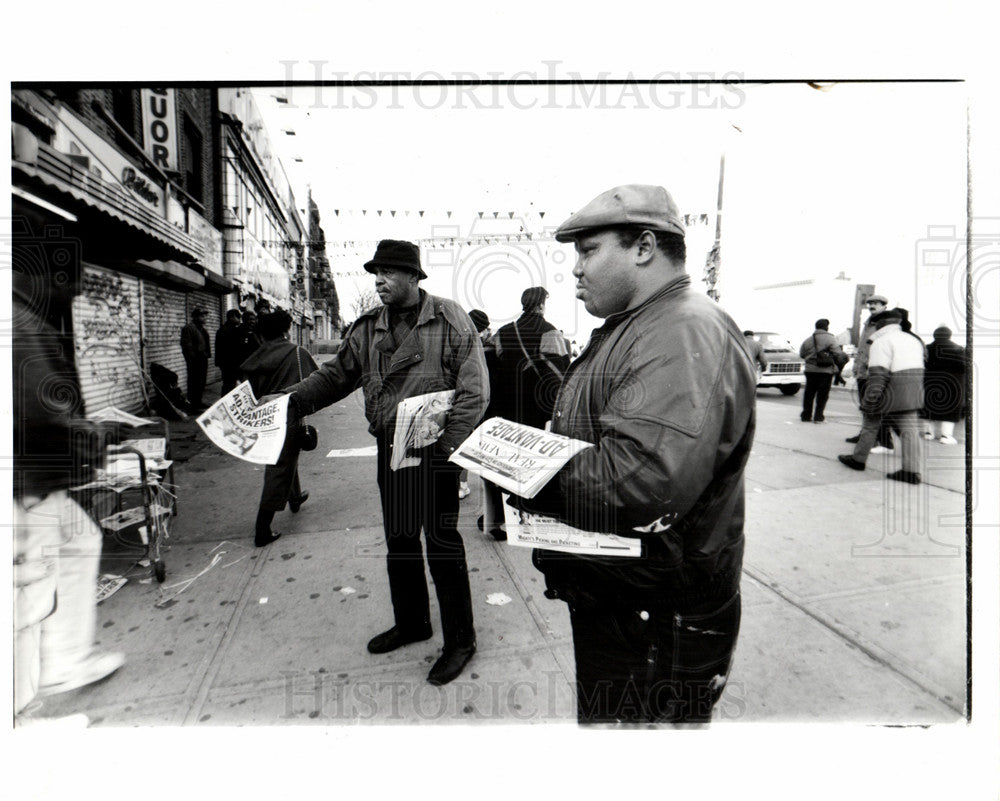 1990 Press Photo New York Daily News Drivers Strike - Historic Images