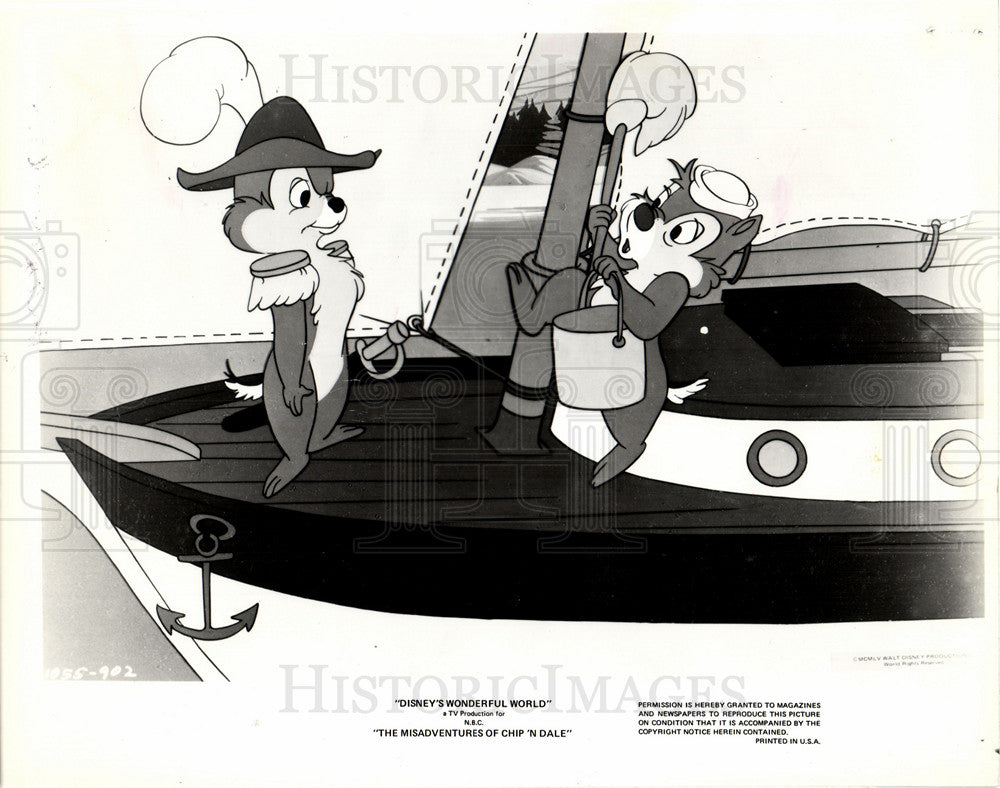 Press Photo Chip Dale Disney Walt Productions - Historic Images