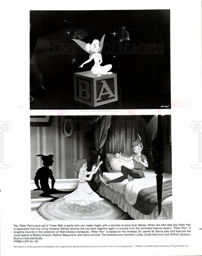 1989 Press Photo DISNEY WALT PRODUCTIONS,PETER PAN - Historic Images