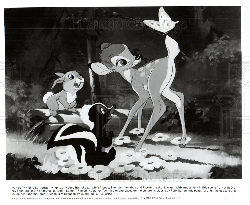 Press Photo Thumper the rabbit Flower Bambi - Historic Images