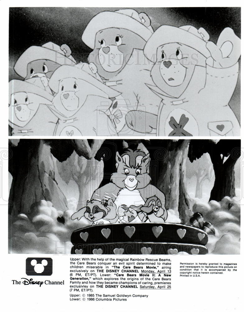 1987 Press Photo Care Bears Movie II animated film - Historic Images