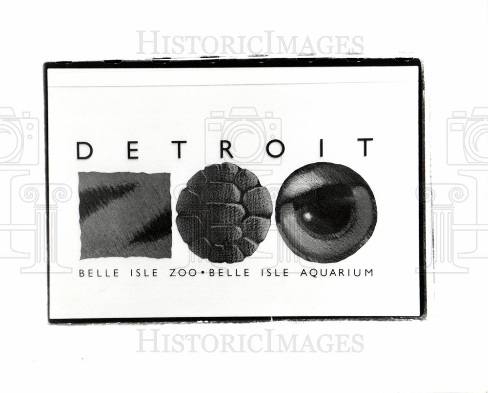 1991 Press Photo detroit zoo new logo - Historic Images