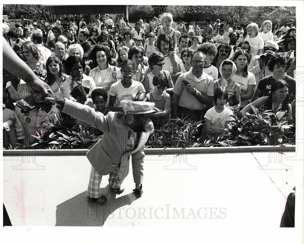 1976 Detroit Zoo Michigan Chimpanzee Animal-Historic Images