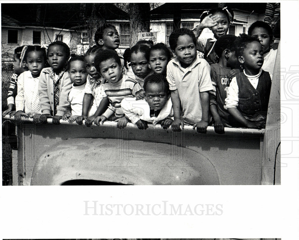 1982 Press Photo Children Mustard Seed Day Care Center - Historic Images