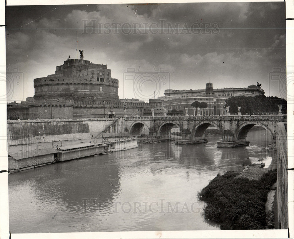 1979 Tiber River Castel Sant&#39;Angelo Hadrian - Historic Images