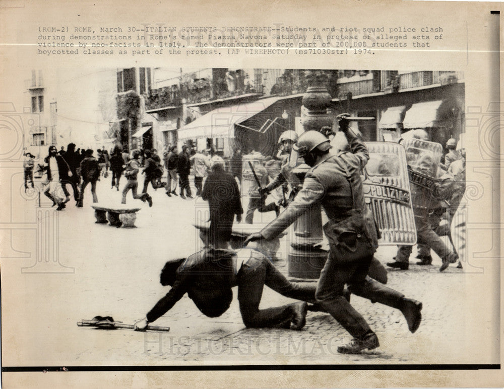 1974 Rome&#39;s famed Piazza Navona-Historic Images