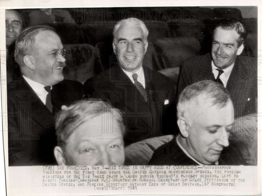 1945 Press Photo UNITED NATIONS CONFERENCE - Historic Images