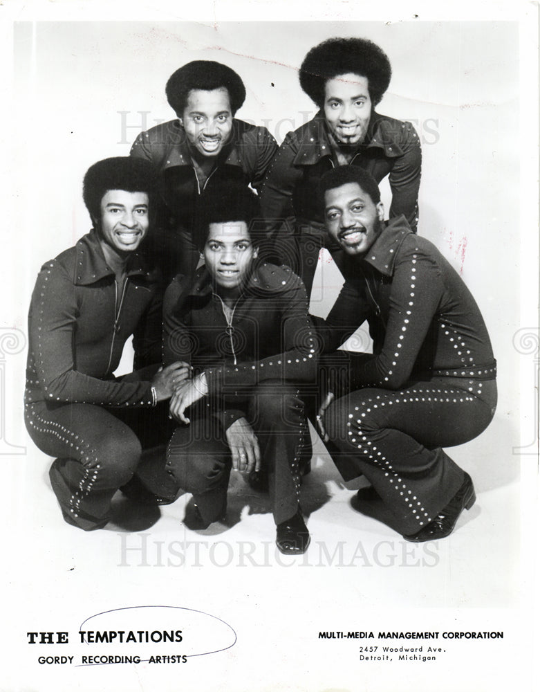 1975 Press Photo Temptations American vocal group - Historic Images