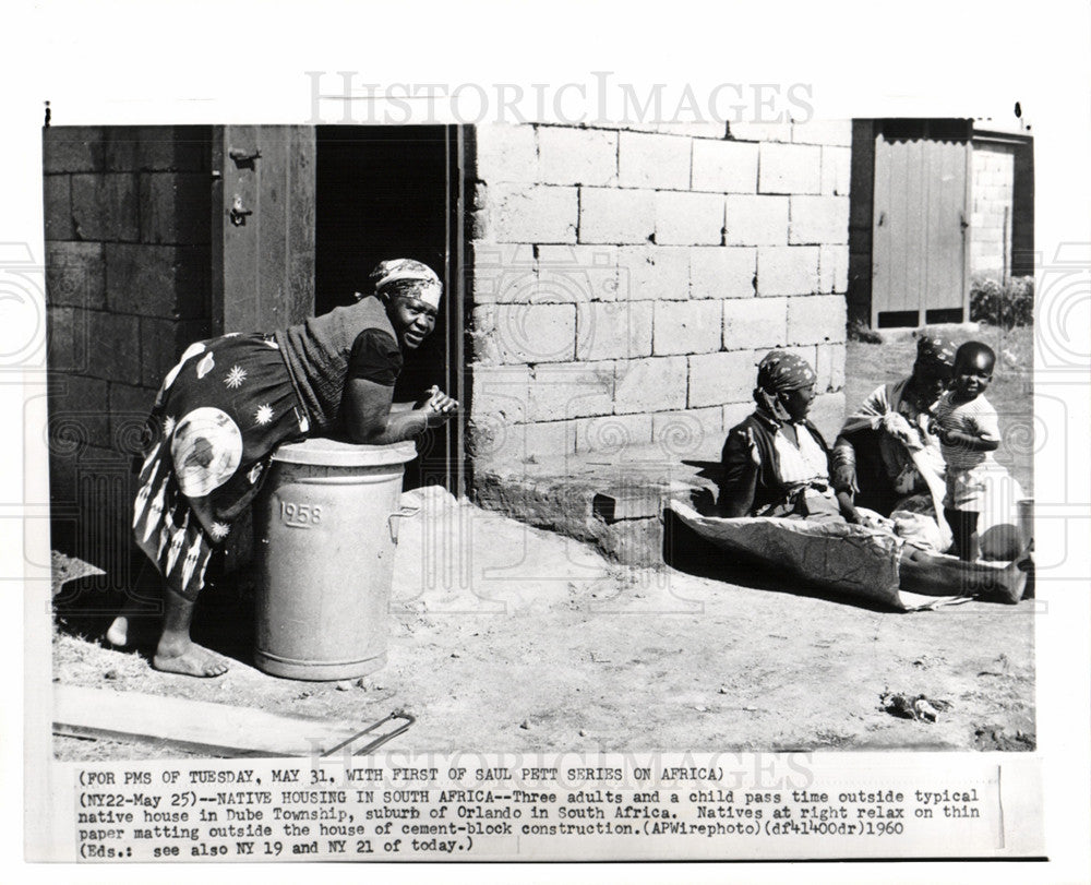 1960 South Afirca Dube Orlando House Native-Historic Images