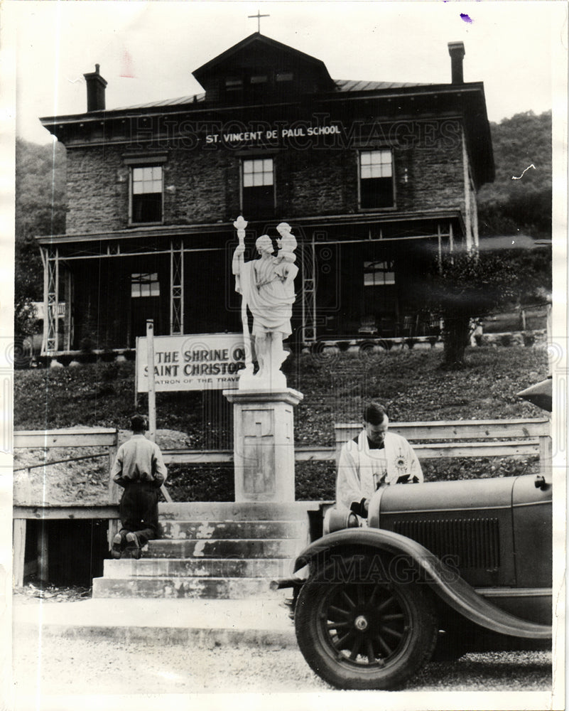 1928 First Wayside Shrine United States-Historic Images