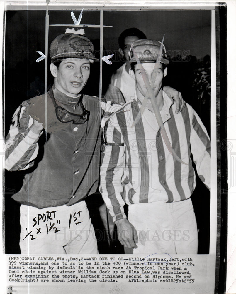 1955 Press Photo Hartack, William Cook, Tropical Park - Historic Images