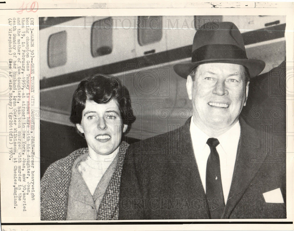 1970 Press Photo Gene Tunney Boxer Daughter England - Historic Images