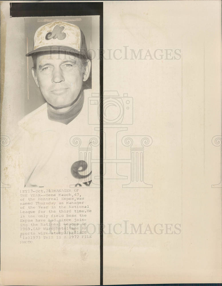 1975 Gene Mauch,montreal express-Historic Images