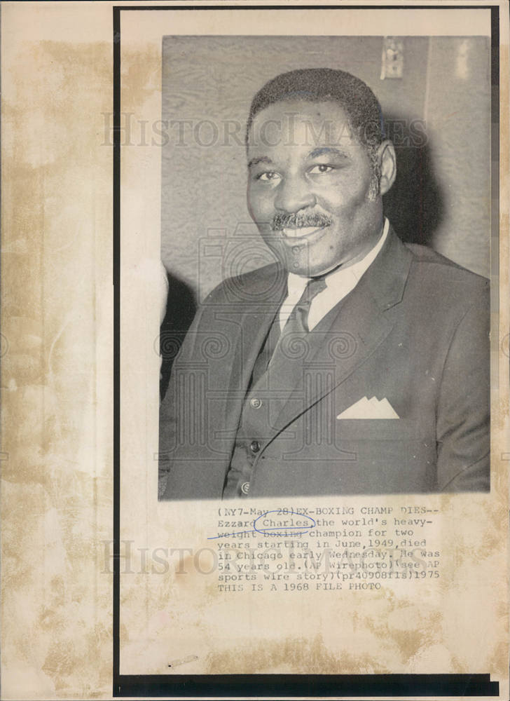 1975 Press Photo EZZARD CHARLES, BOXER - Historic Images