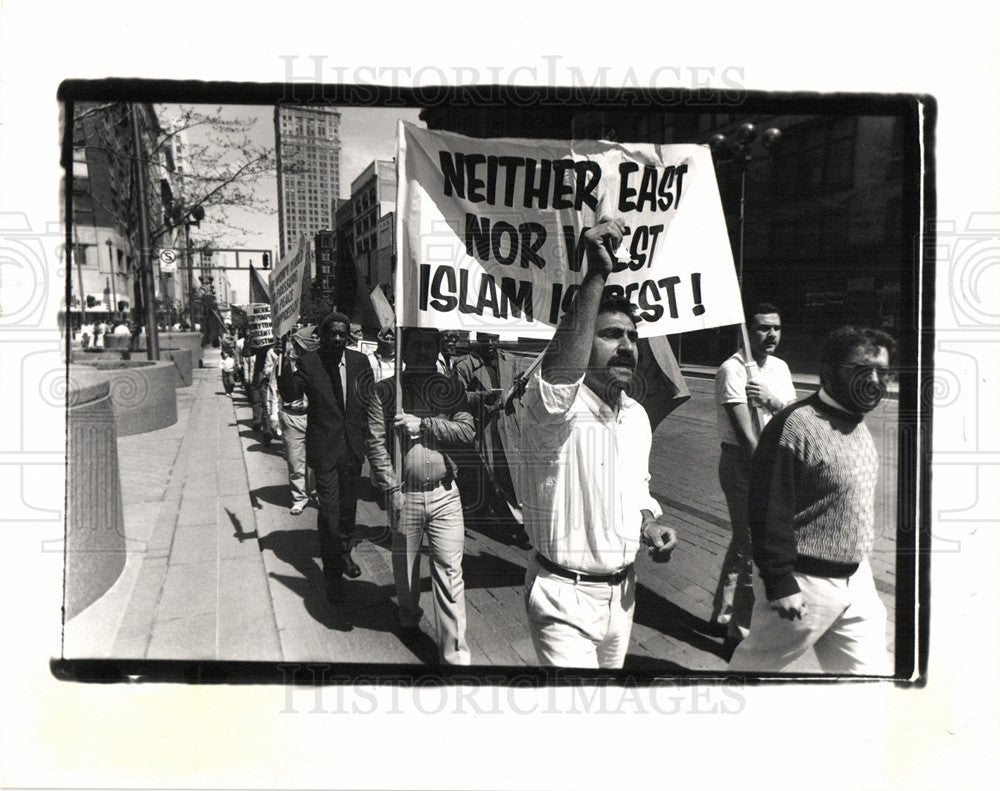 1988 Press Photo demonstrations and protest - Historic Images