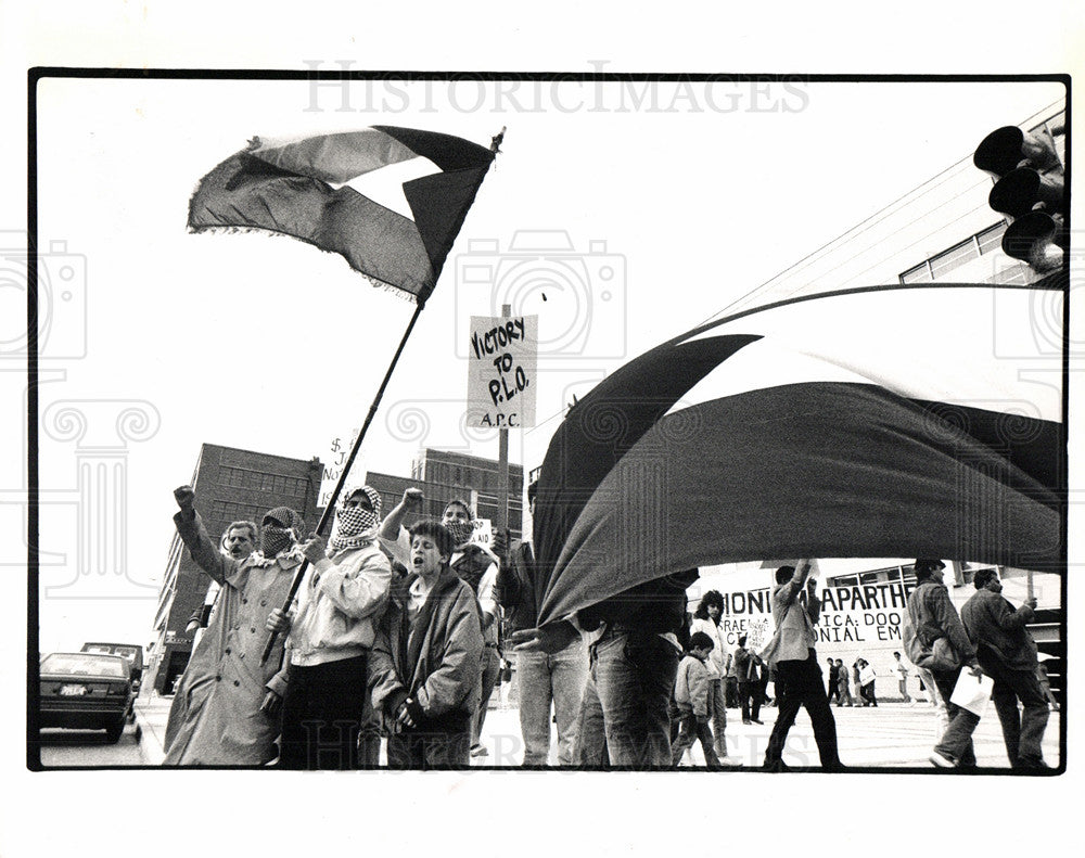 1988 Press Photo Demonstration and Protest - Historic Images