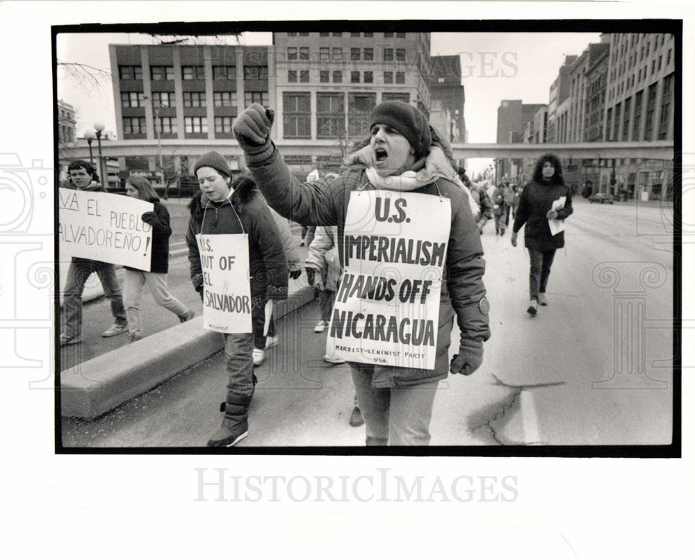 1989 Press Photo San Salvador presidential elections - Historic Images