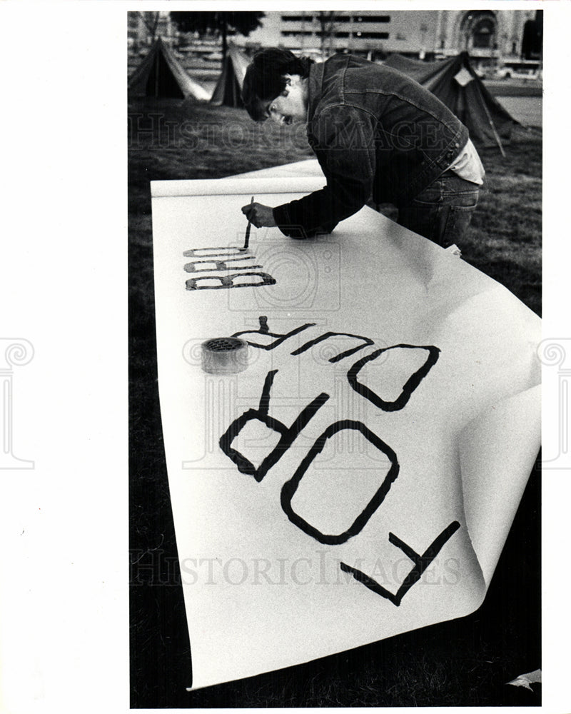 1982 Press Photo Zuran John Raegan Kent Detroit - Historic Images