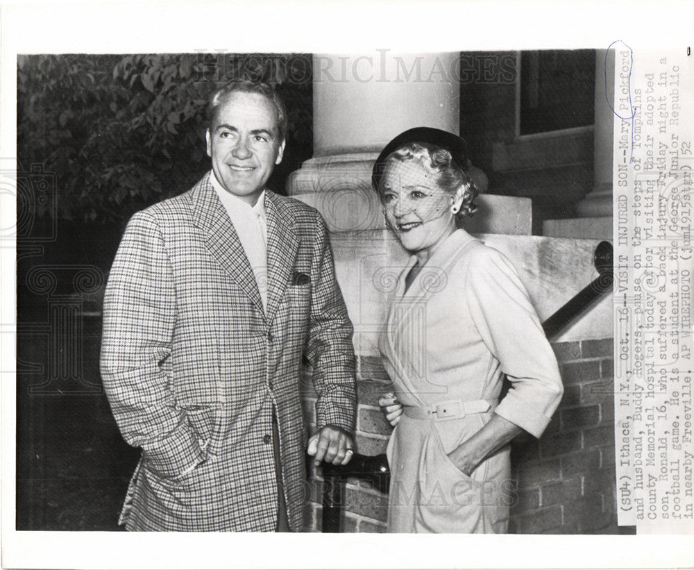 1952 Press Photo Mary Pickford - Historic Images