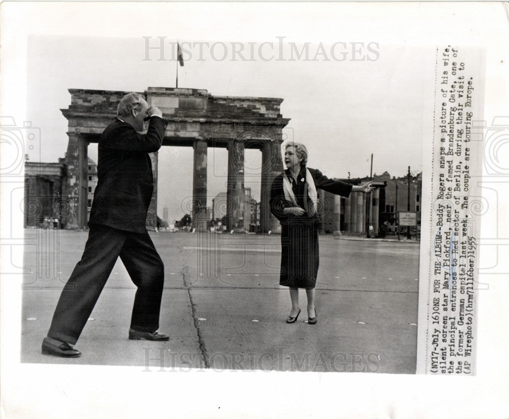 1955 Press Photo Buddy Rogers - Historic Images