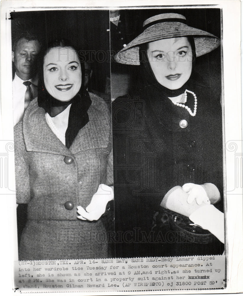 1959 Hedy Lamarr Houston Gilman Howard Lee-Historic Images