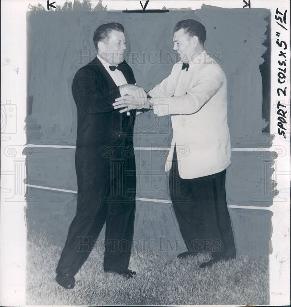 1955 Gene Tunney Jack Dempsey Waltz Ring - Historic Images