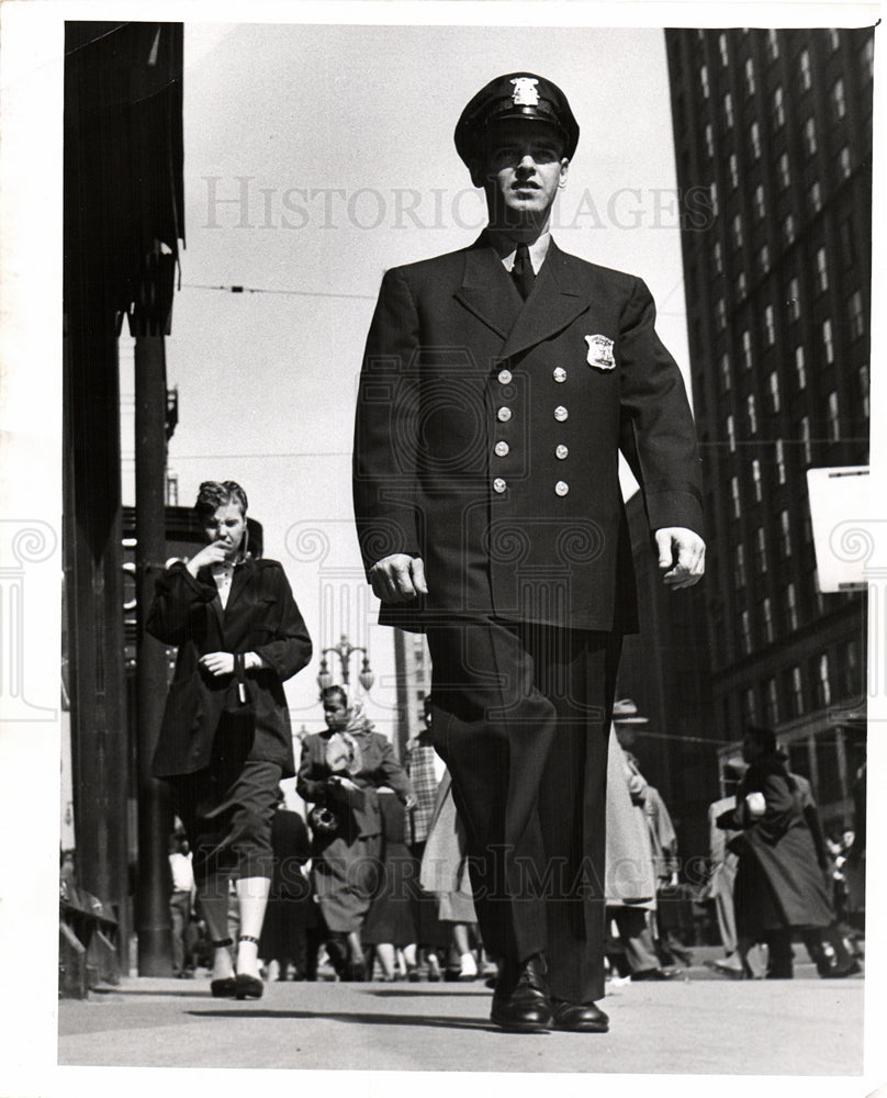 1952 Press Photo  Officer Jack Schermerhorn - Historic Images