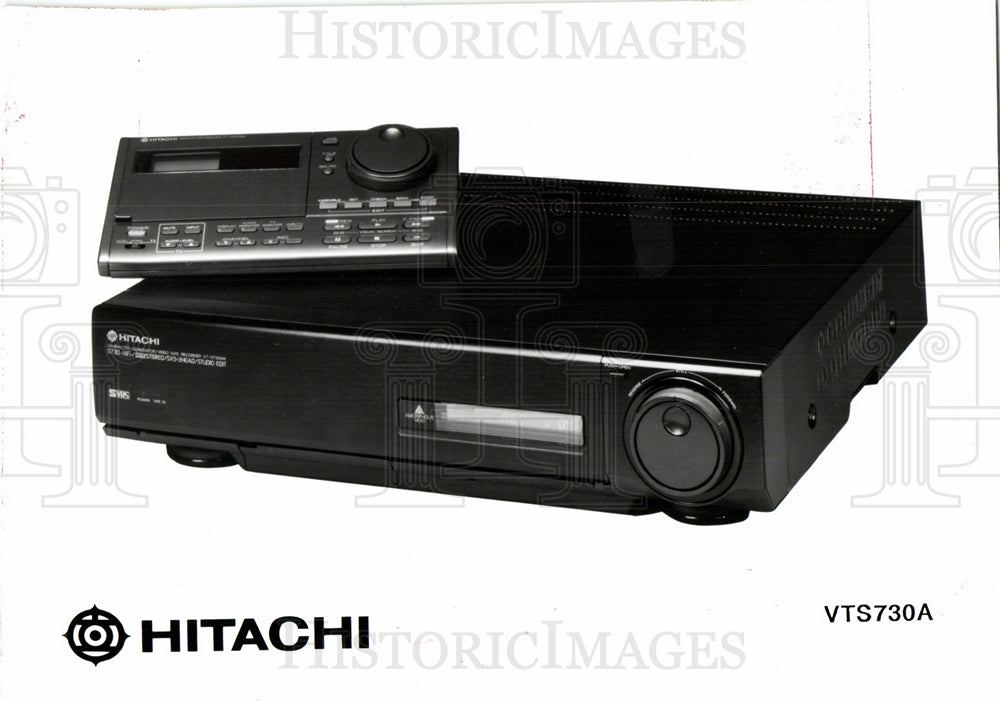 1989 Press Photo Hitachi VCR VTS730A - Historic Images