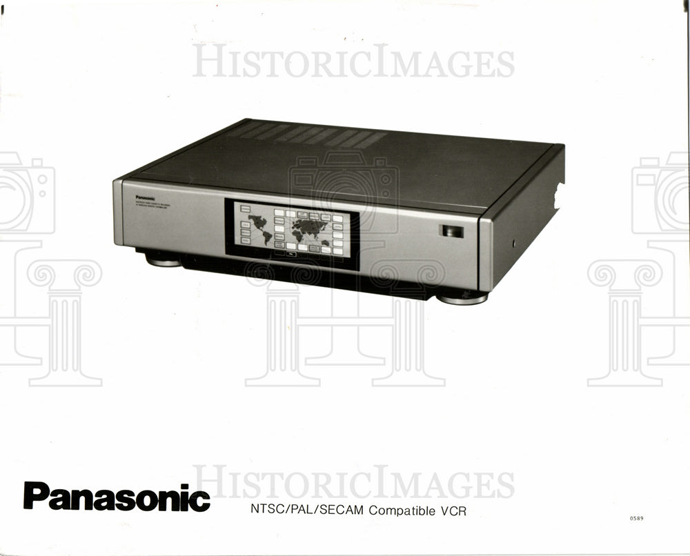 1989 Press Photo Panasonic VCR Video Cassette Recorder - Historic Images