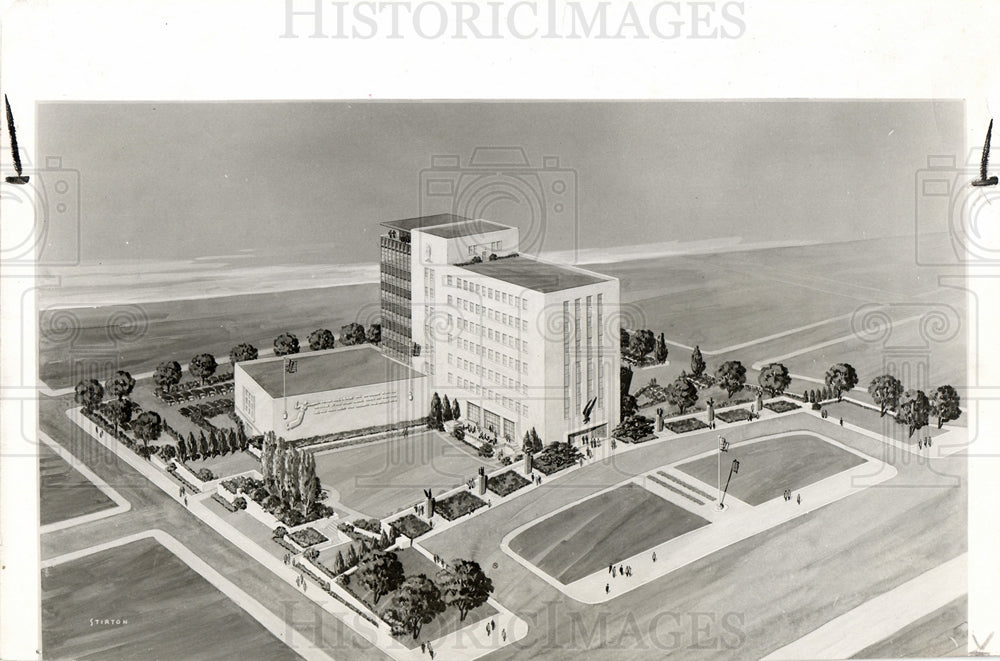 1946 Press Photo Veterans Memorial Building - Historic Images