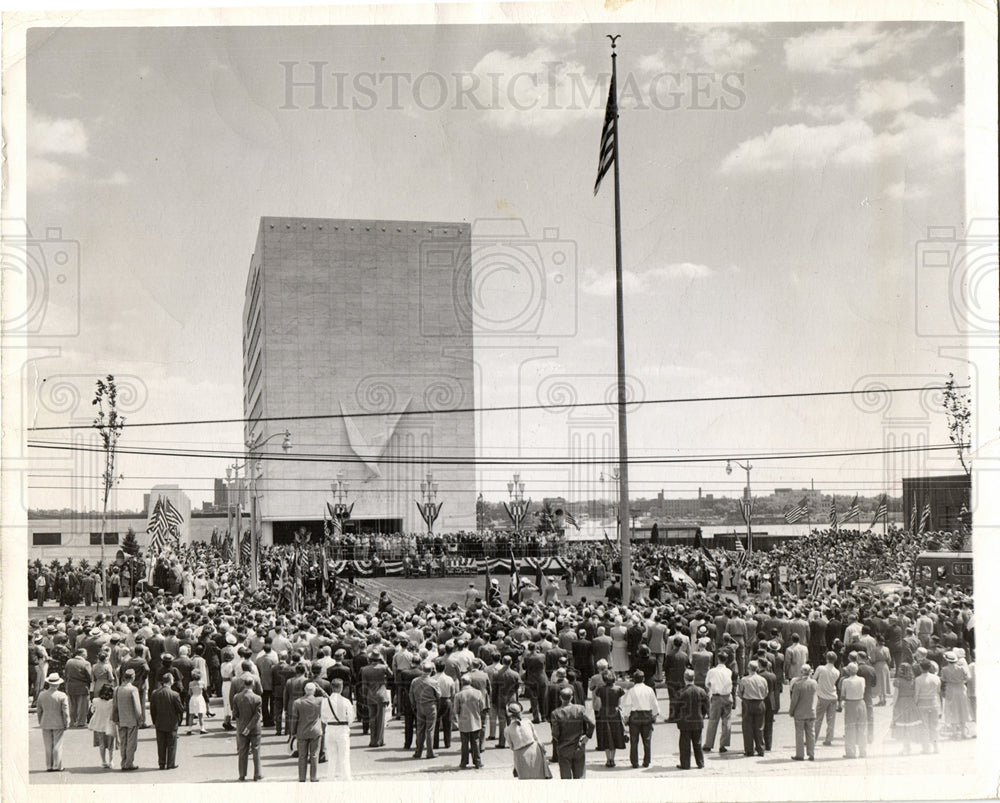 1950 Press Photo Veteran&#39;s Memorial Building - Historic Images