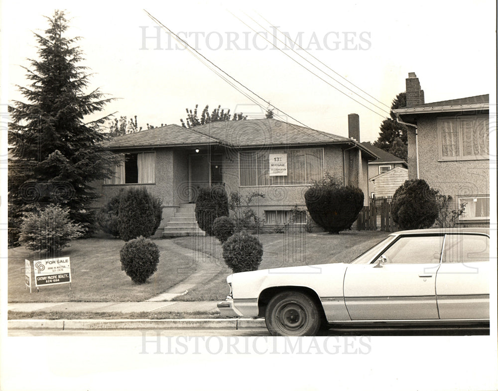 1985 Press Photo real estate house lot Canada Vancouver - Historic Images