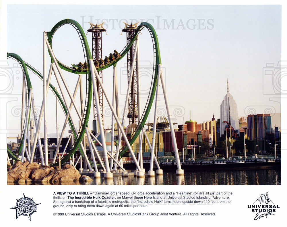 Press Photo incredible hulk coaster universal - Historic Images