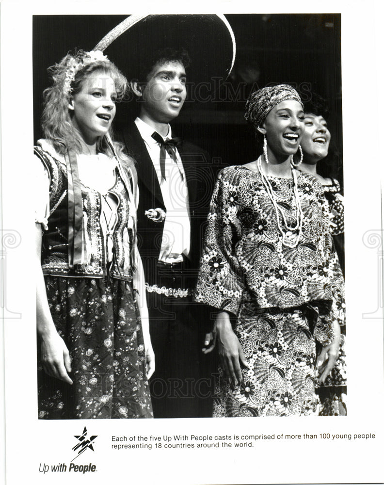 Press Photo Up With People countries youth singing - Historic Images