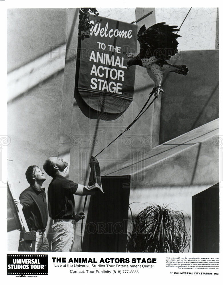 Press Photo Universal Studios Animal Actors Stage - Historic Images