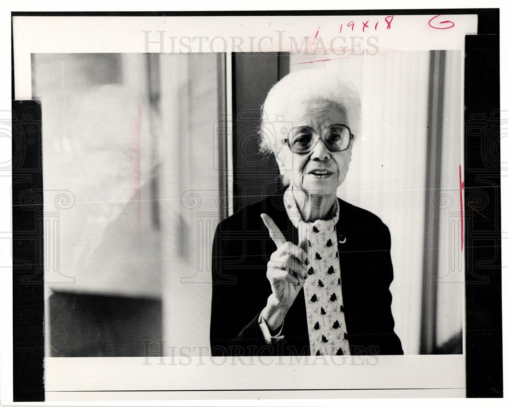 1984 Press Photo Anna Arnold Hedgeman author - Historic Images