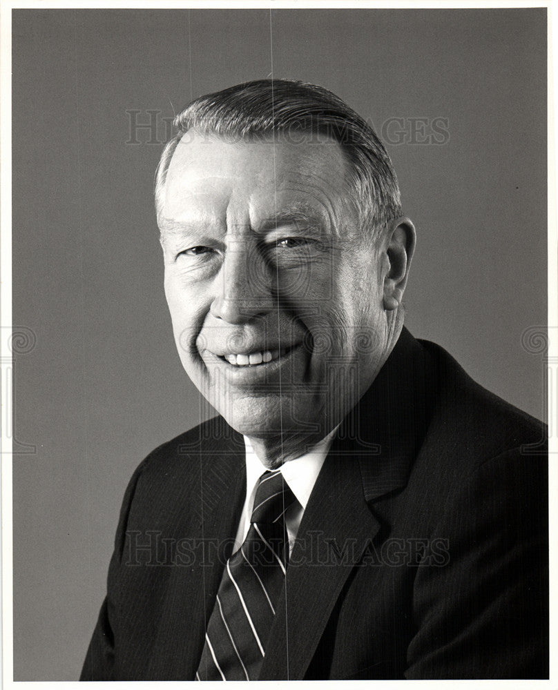 1986 Press Photo RICHARD E.HECKERT Chairman - Historic Images