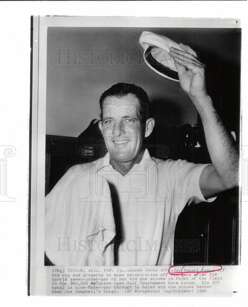 1966 Press Photo Jay Hebert American golfer - Historic Images
