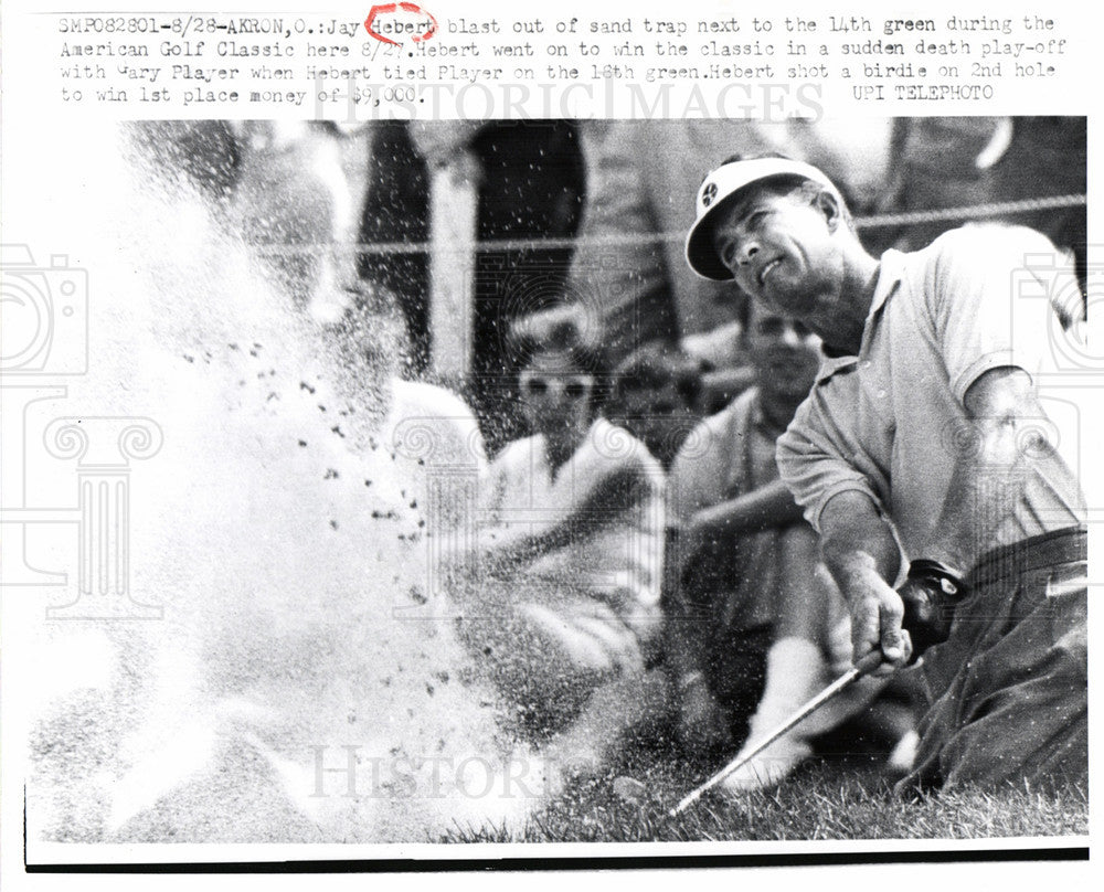1961 Press Photo Junius Joseph "Jay" Hebert  golfer - Historic Images