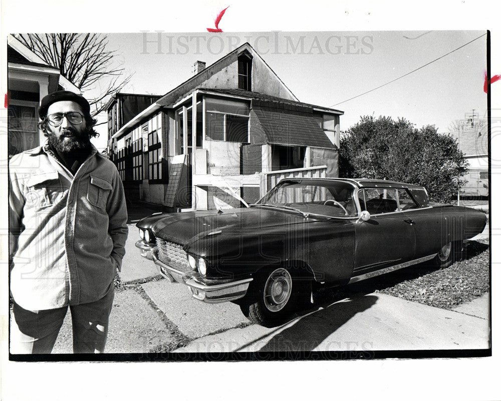 1971 Press Photo Al Herbert 1960 Cadillac - Historic Images