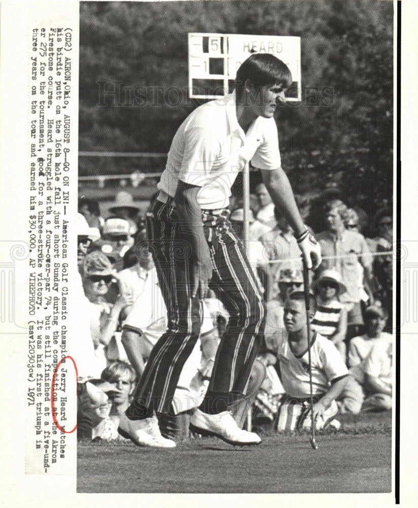 Press Photo Jerry M. Heard American golfer - Historic Images