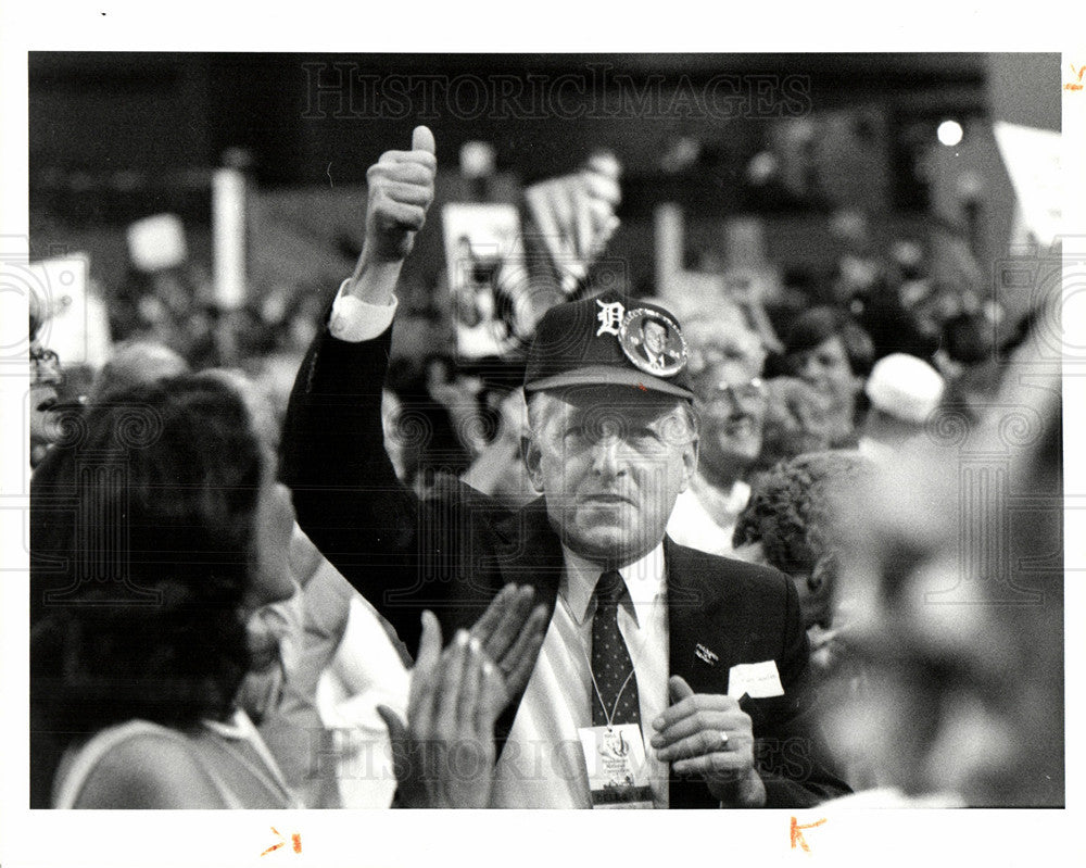 1984 Press Photo Richard Headlee Tigers delegate - Historic Images