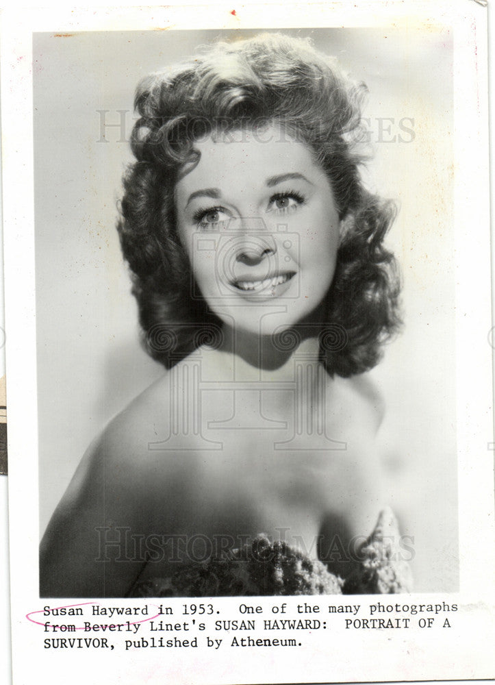 1993 Press Photo susan hayward American actress model - Historic Images