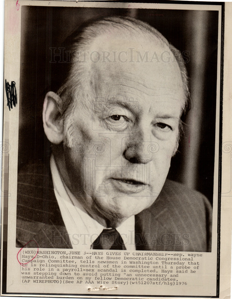 1989 Press Photo Wayne Hays American politician - Historic Images